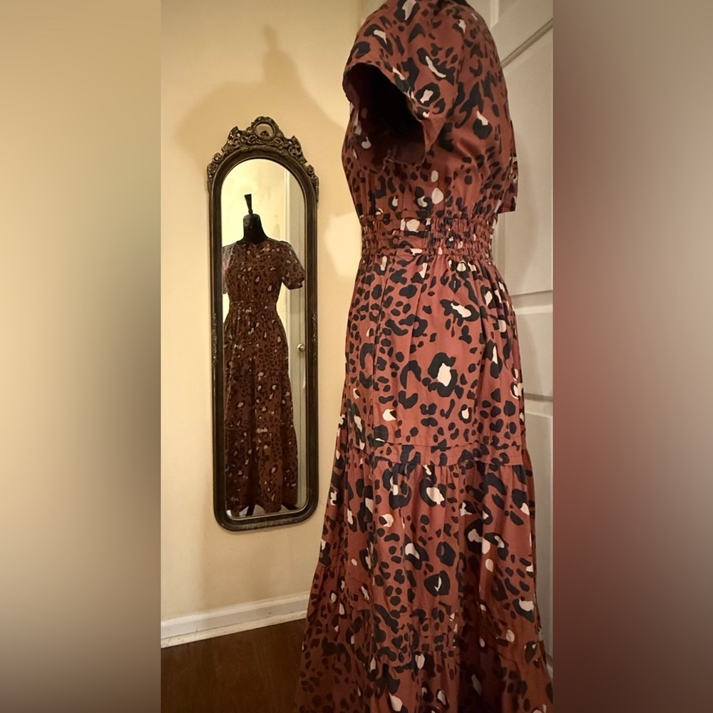 Maeve Somerset Leopard Maxi Dress XS - Picture 4 of 11